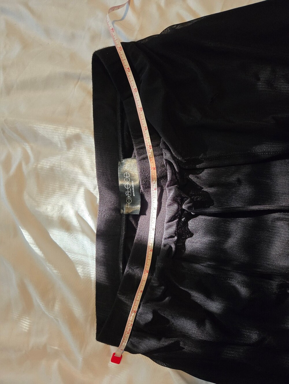 Foxblood Darla Mesh Maxi Skirt XL Built-In Shorts Summer Goth [Small Flaw] - Picture 2 of 6